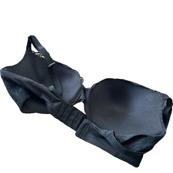 Joyspun Black lace underwire bra size 36D women’s lined - Picture 4 of 4